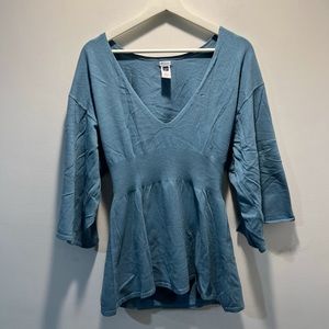 Stretchy Women's Blue Gap Stretch Long Top